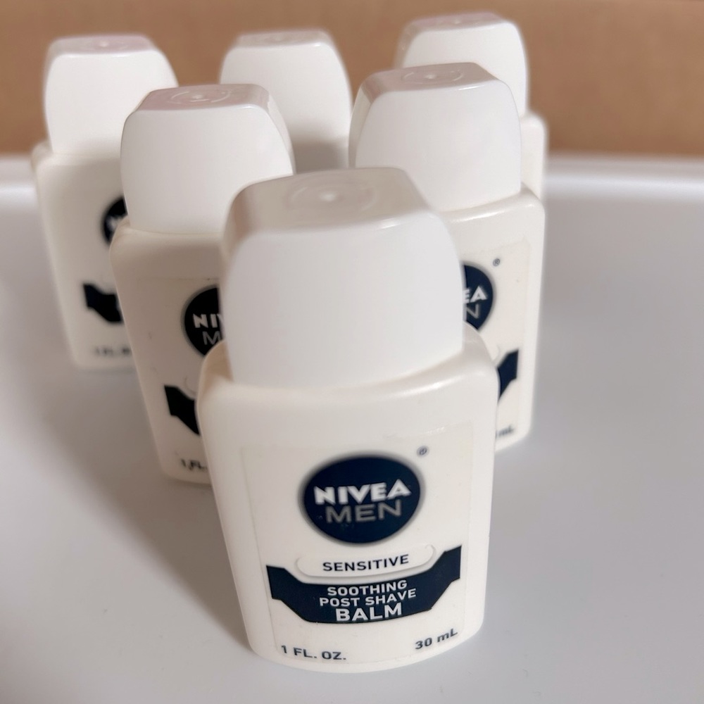NIVEA MEN Sensitive Post Shave Balm, 6 bottles, 1 FL. Oz per bottle